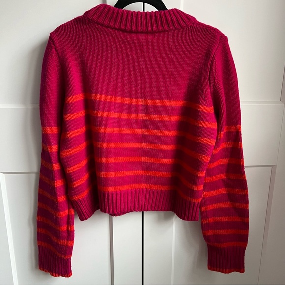 LA LIGNE Magenta Stripe Pullover - Picture 4 of 4